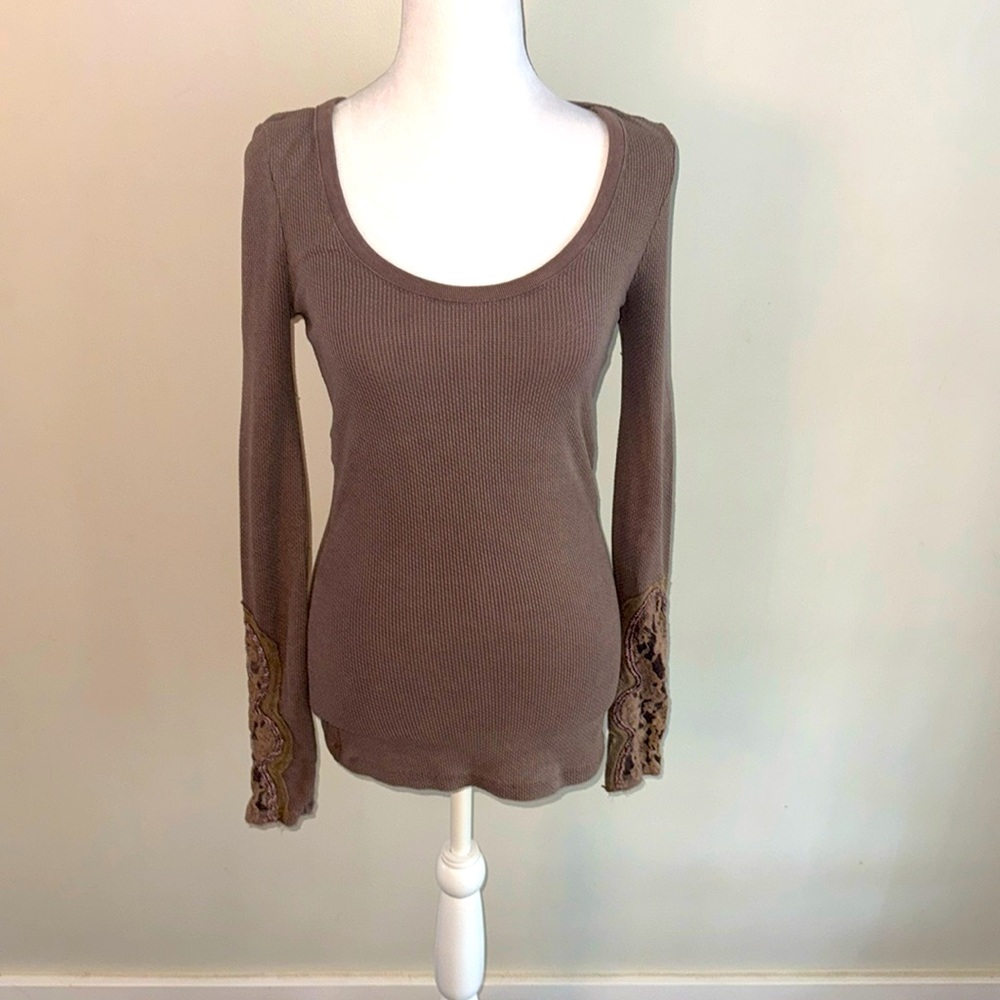 Free People Vintage thermal Long Sleeve Tee circa 2008